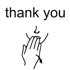 thank you sign language symbol